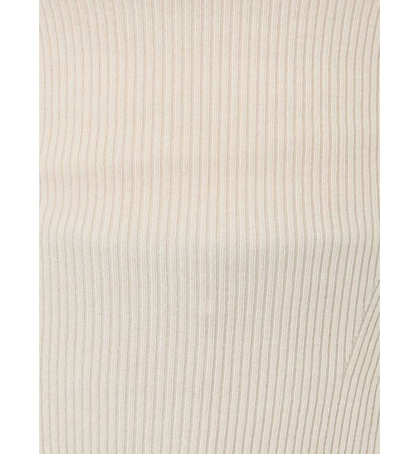 LAGUNAMOON「アシンメトリードレープフレアスリーブニット」|ニット・セーター|