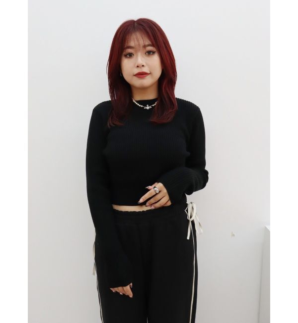 EVRIS「プレーティングリブニットトップス」|ニット・セーター|