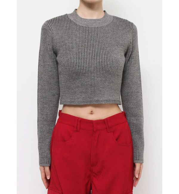 EVRIS「プレーティングリブニットトップス」|ニット・セーター|