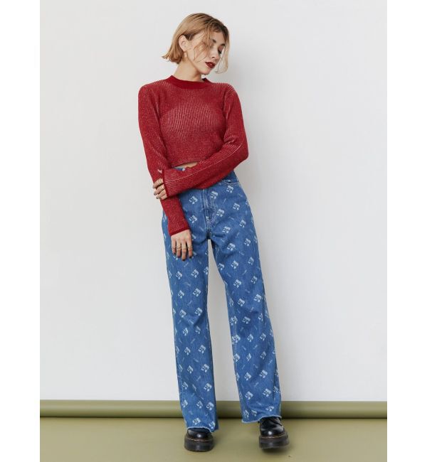 EVRIS「プレーティングリブニットトップス」|ニット・セーター|