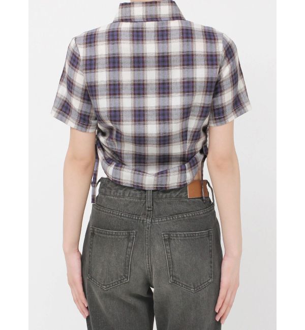 EVRIS「ワンポイントドロストショートシャツ」|シャツ・ブラウス|