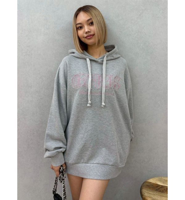 EVRIS「EVRISロゴオーバーサイズフーディー」|スウェット・ジャージ|グレー