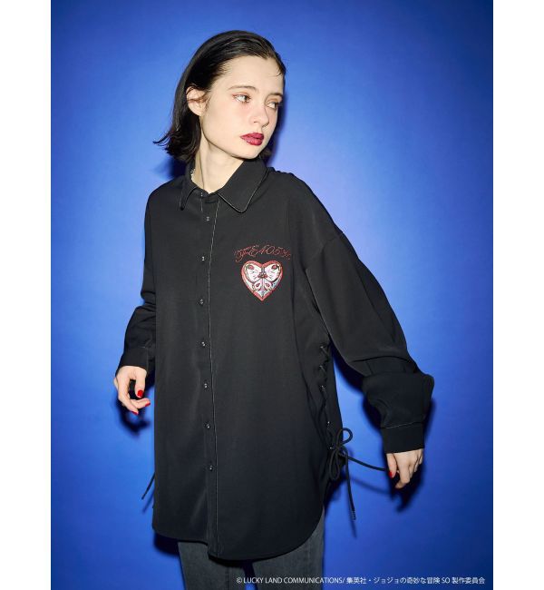 jouetie「【アニメ『ジョジョの奇妙な冒険 ストーンオーシャン』&times;jouetie】BIGシャツ」|シャツ・ブラウス|ブラック