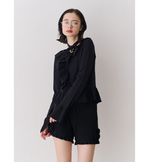 jouetie「ラッフルフリルコサージュニット」|ニット・セーター|