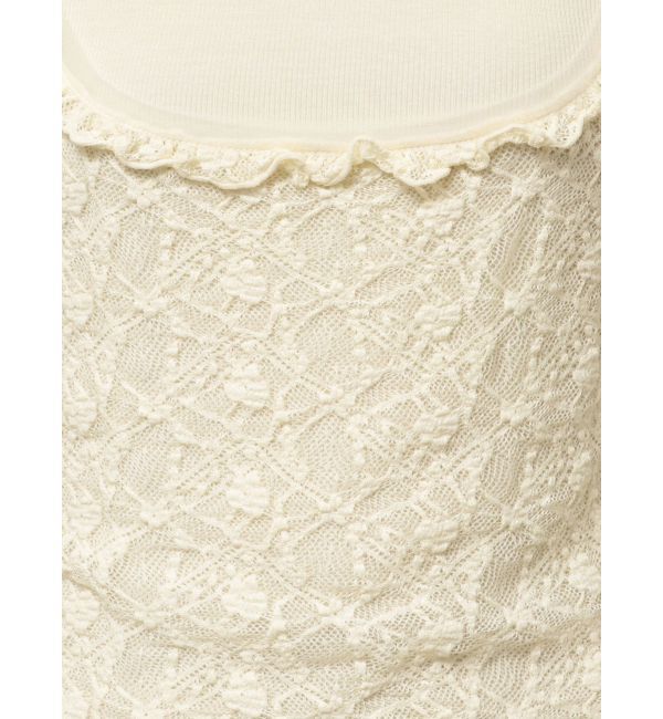merry jenny「lace layered long tee」|Tシャツ・カットソー|