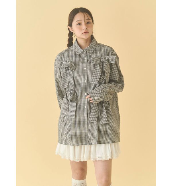 merry jenny「bon bon ribbon shirt」|シャツ・ブラウス|