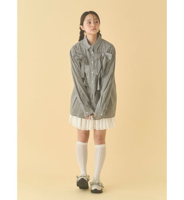 merry jenny「bon bon ribbon shirt」|シャツ・ブラウス|