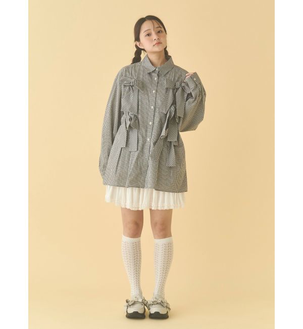 merry jenny「bon bon ribbon shirt」|シャツ・ブラウス|