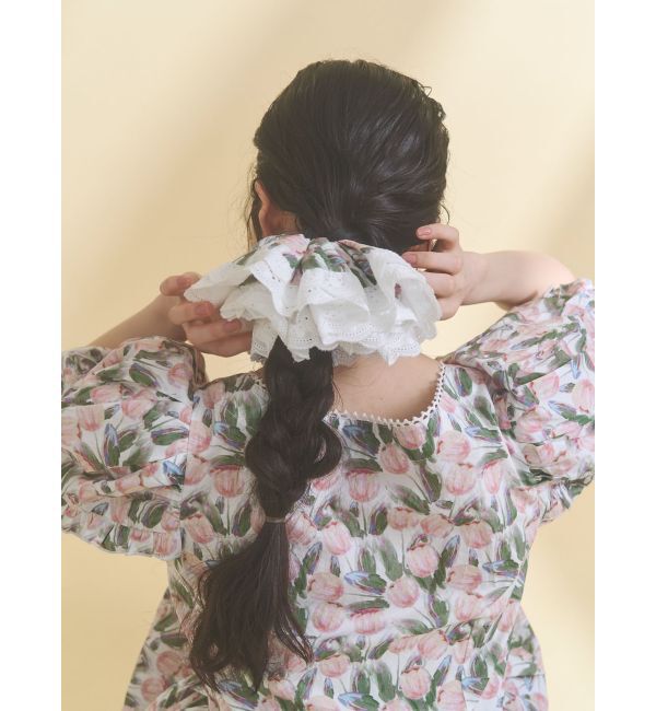 merry jenny「flowerレースシュシュ」|ヘアゴム・シュシュ|