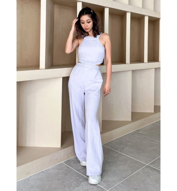 GYDA「バックZIPテレコロンパース」|オールインワン|