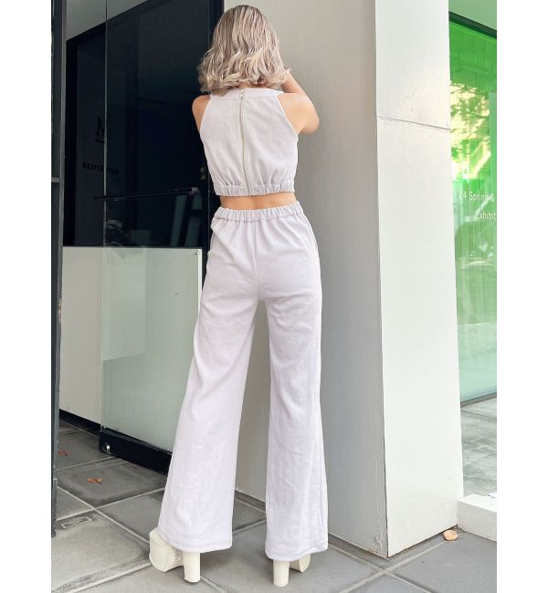 GYDA「バックZIPテレコロンパース」|オールインワン|