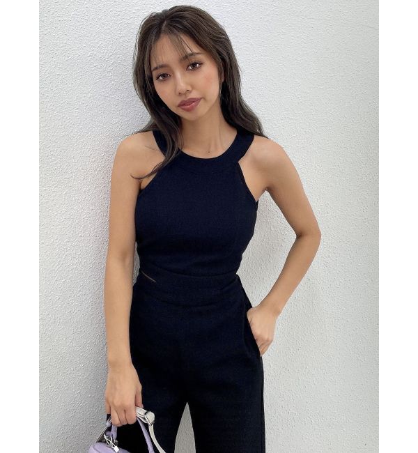 GYDA「バックZIPテレコロンパース」|オールインワン|