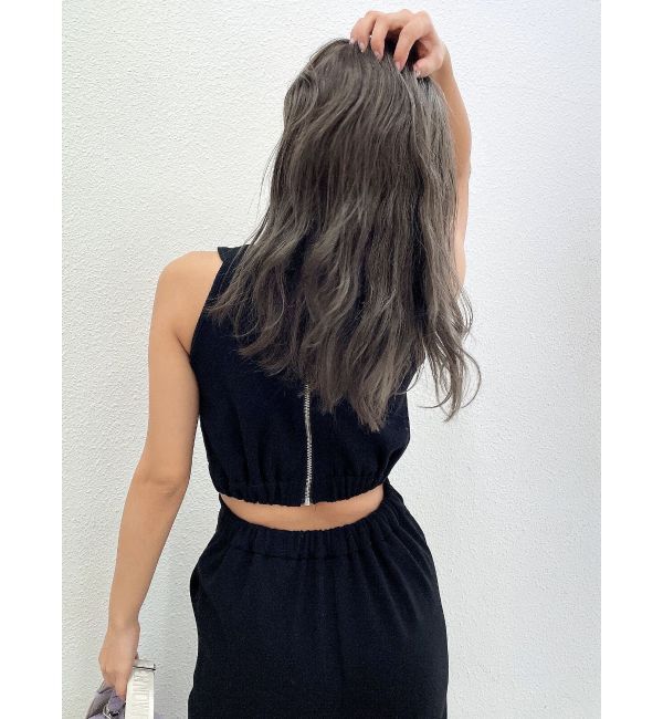 GYDA「バックZIPテレコロンパース」|オールインワン|