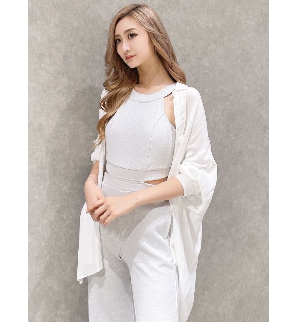 GYDA「バックZIPテレコロンパース」|オールインワン|