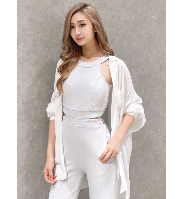 GYDA「バックZIPテレコロンパース」|オールインワン|