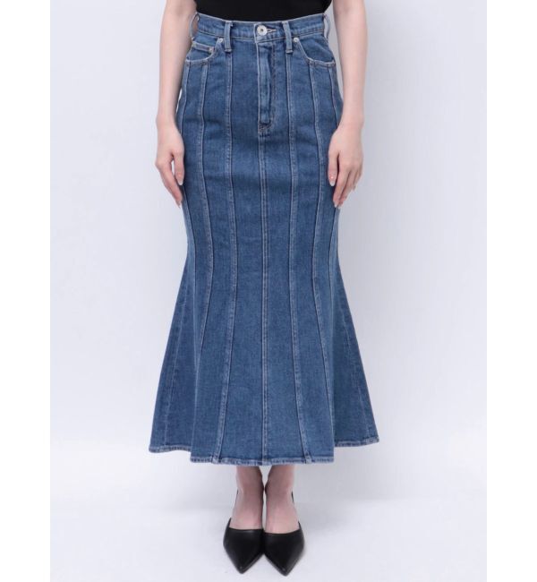 GYDA「ハイウエストバックルベルトデザインマーメイドスカート」|スカート|