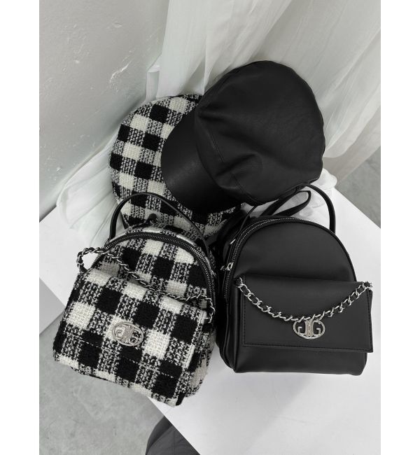 GYDA「フェイクレザーbrimキャスケット」|キャップ・キャスケット|