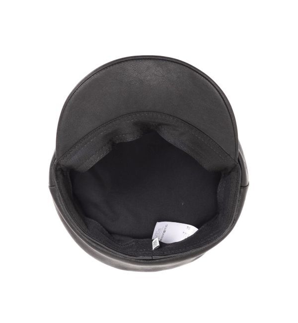 GYDA「フェイクレザーbrimキャスケット」|キャップ・キャスケット|