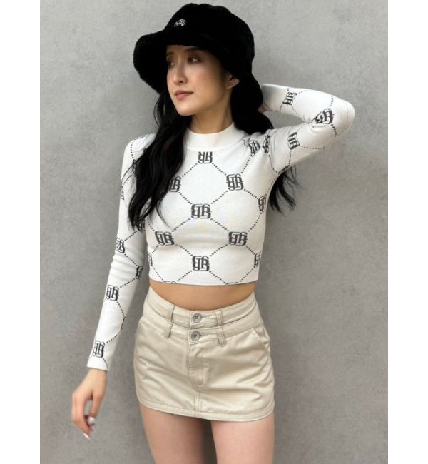 GYDA「Wウエストデザインスカートライクショートパンツ」|スカート|