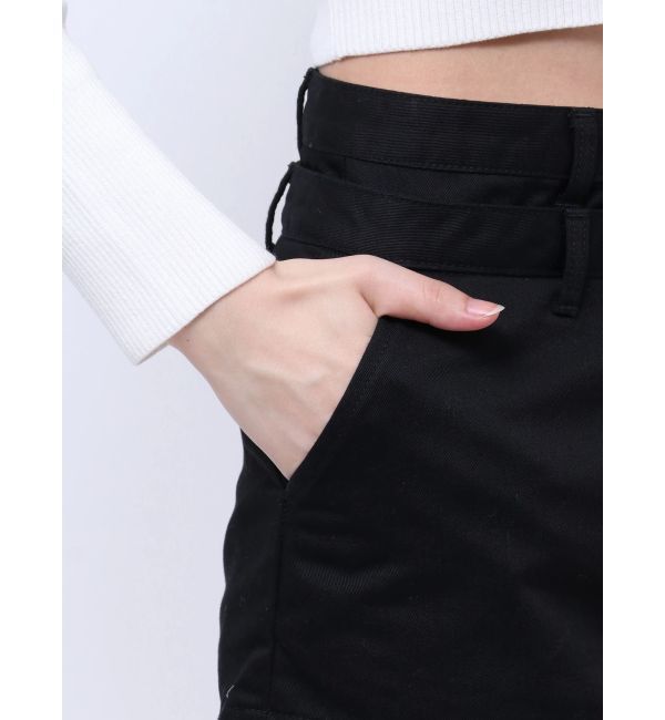 GYDA「Wウエストデザインスカートライクショートパンツ」|スカート|