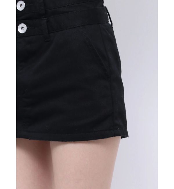 GYDA「Wウエストデザインスカートライクショートパンツ」|スカート|