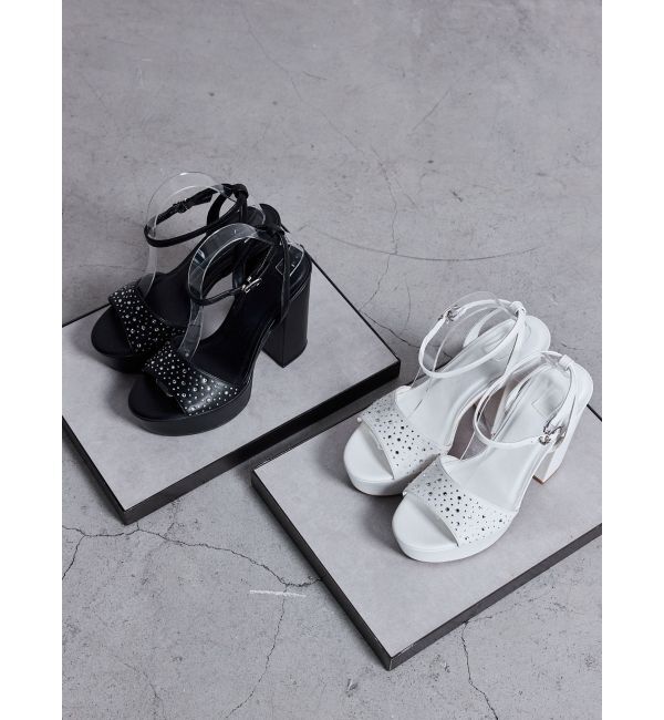 GYDA「ラインストーンサンダル」|サンダル|