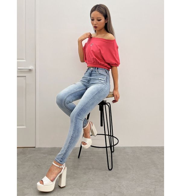 GYDA「ラインストーンサンダル」|サンダル|