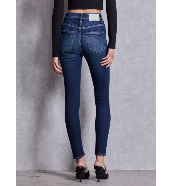 GYDA「ハイウエストSIDE RIPPED スキニーデニムパンツ」|デニム|