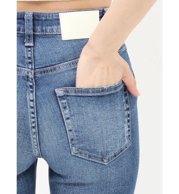 GYDA「ハイウエストSIDE RIPPED スキニーデニムパンツ」|デニム|