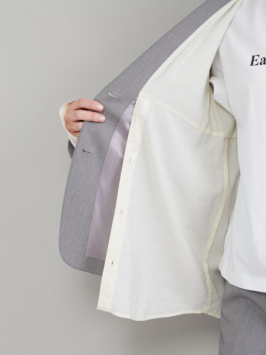 Mila Owen「シャツレイヤードジャケット」|テーラードジャケット|