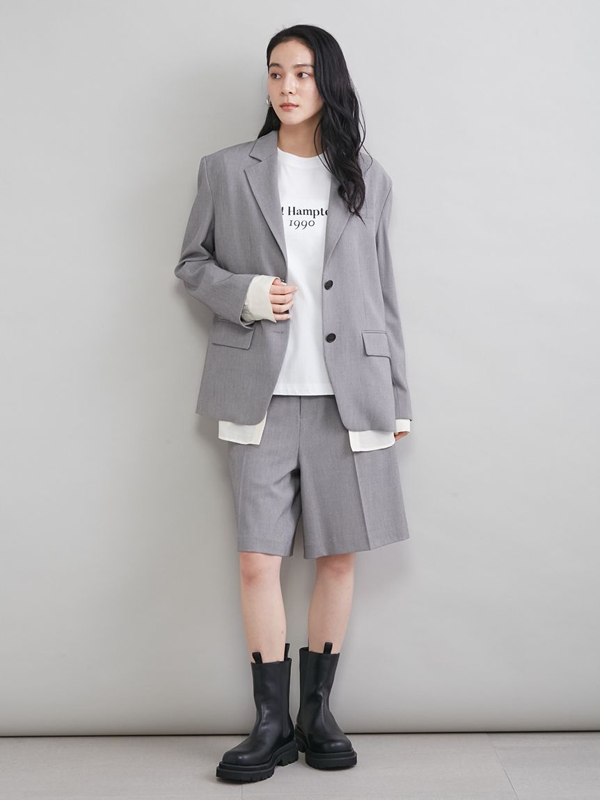 Mila Owen「シャツレイヤードジャケット」|テーラードジャケット|