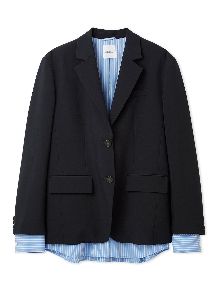 Mila Owen「シャツレイヤードジャケット」|テーラードジャケット|