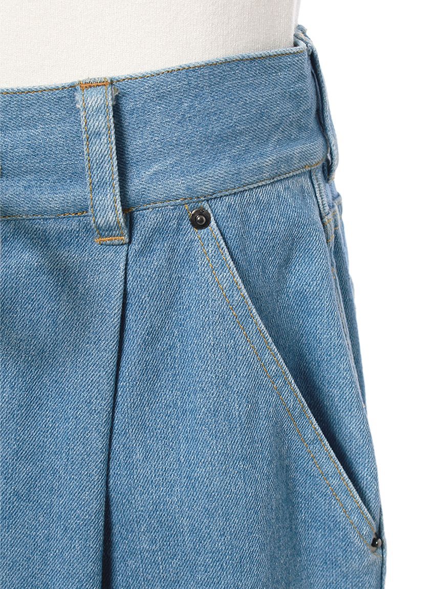 emmi atelier「ウエストギャザーワイドパンツ」|チノ|