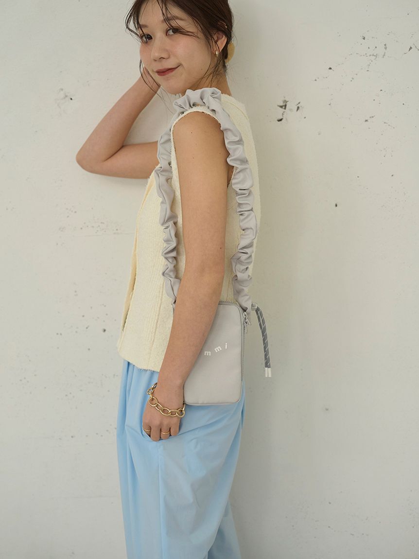 emmi atelier「ギャザーショルダースマホショルダー」|ショルダー・メッセンジャー|