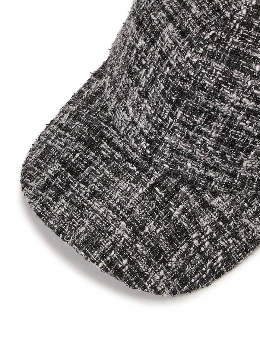 FURFUR「ツイード&times;サテンビッグリボンキャップ」|キャップ・キャスケット|