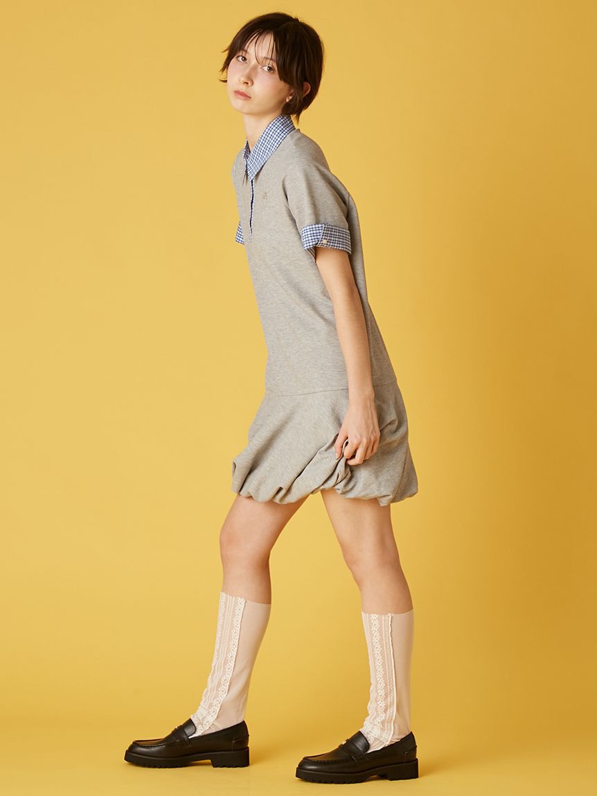 FURFUR「レイヤードポロシャツミニワンピ」|ワンピース|