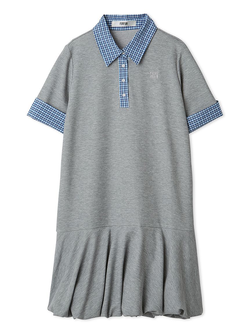 FURFUR「レイヤードポロシャツミニワンピ」|ワンピース|