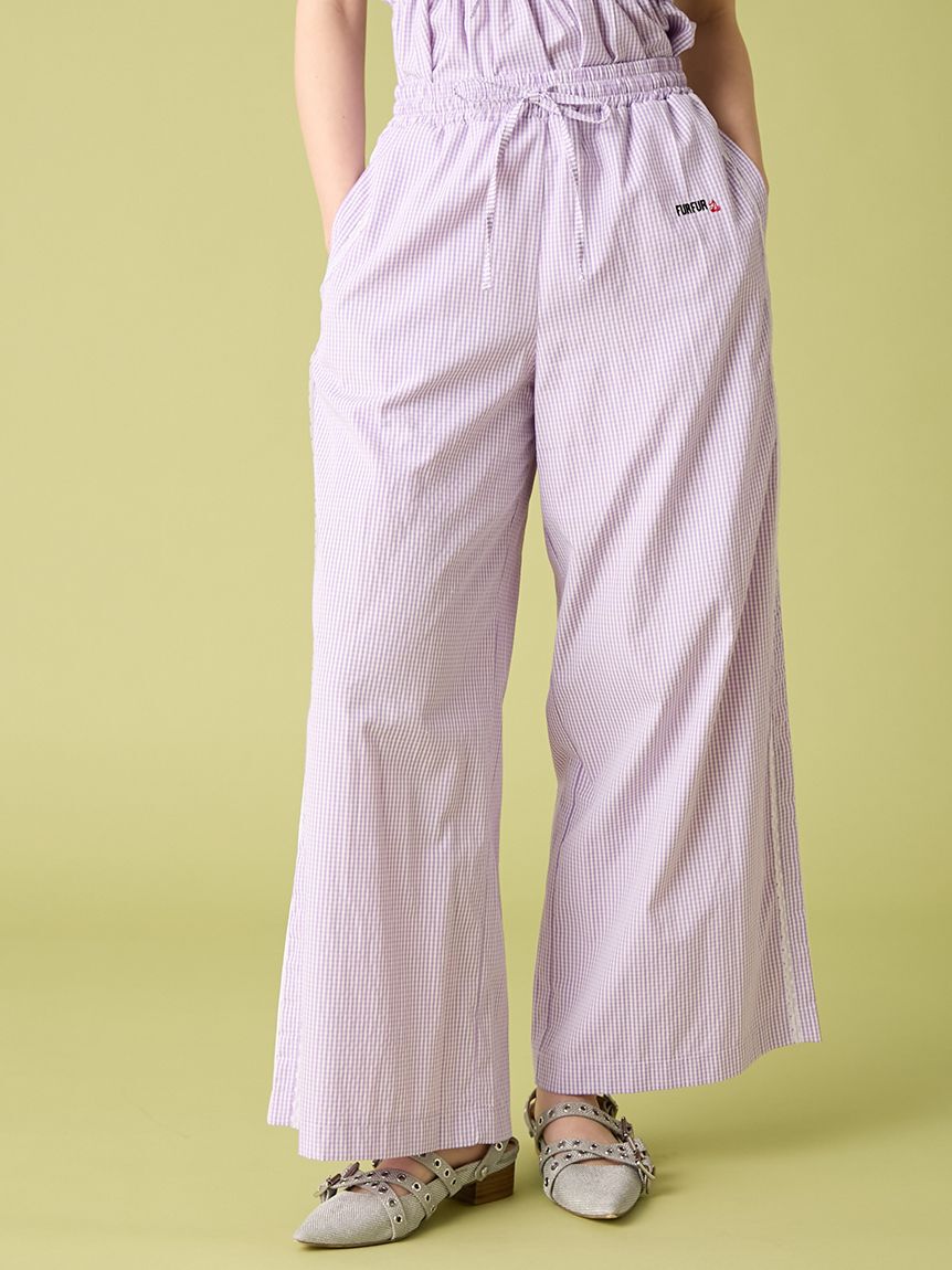 FURFUR「【WEB・一部店舗限定カラー】ギンガムチェックパジャマパンツ」|チノ|