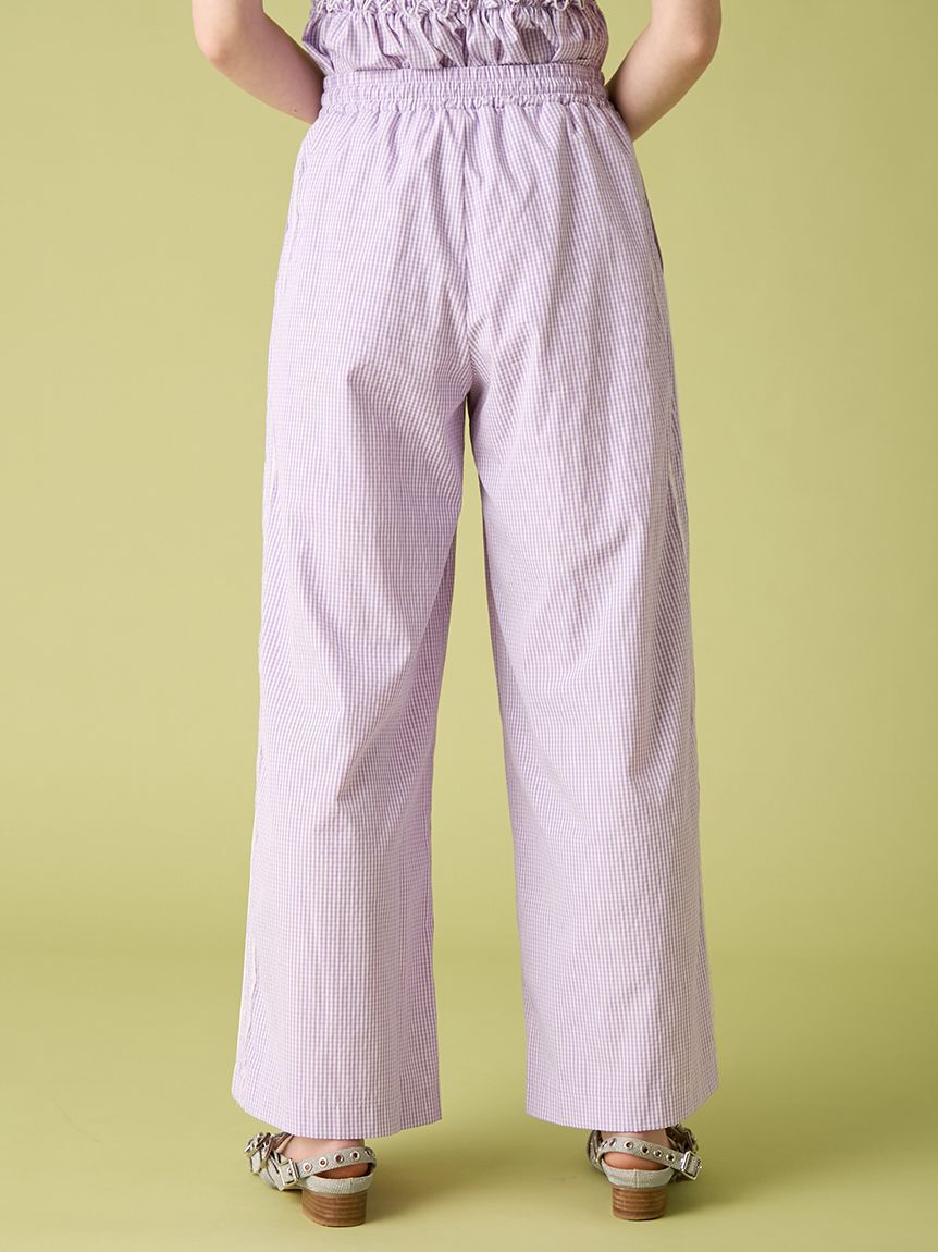 FURFUR「【WEB・一部店舗限定カラー】ギンガムチェックパジャマパンツ」|チノ|