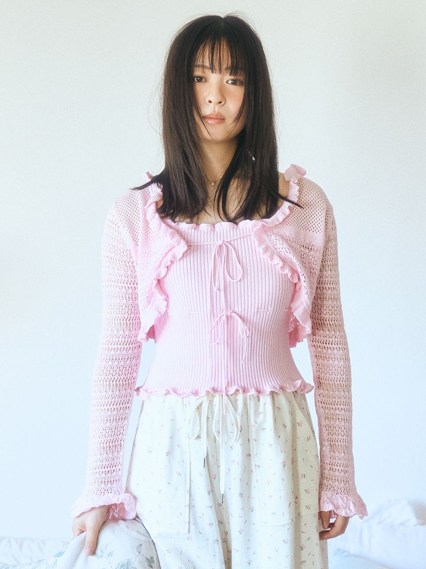 FURFUR「キャミソールセットカーディガン」|カーディガン|PNK