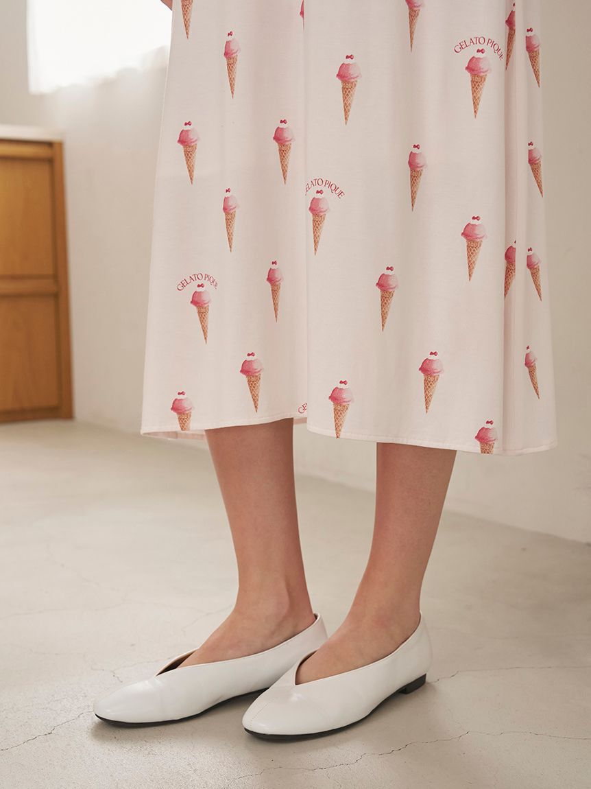 gelato pique「【接触冷感】ソルベ柄カップインキャミワンピース」|ルームウェア|