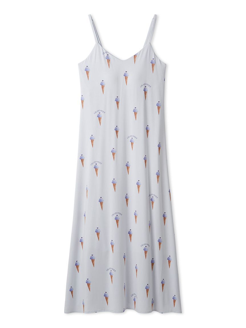 gelato pique「【接触冷感】ソルベ柄カップインキャミワンピース」|ルームウェア|BLU