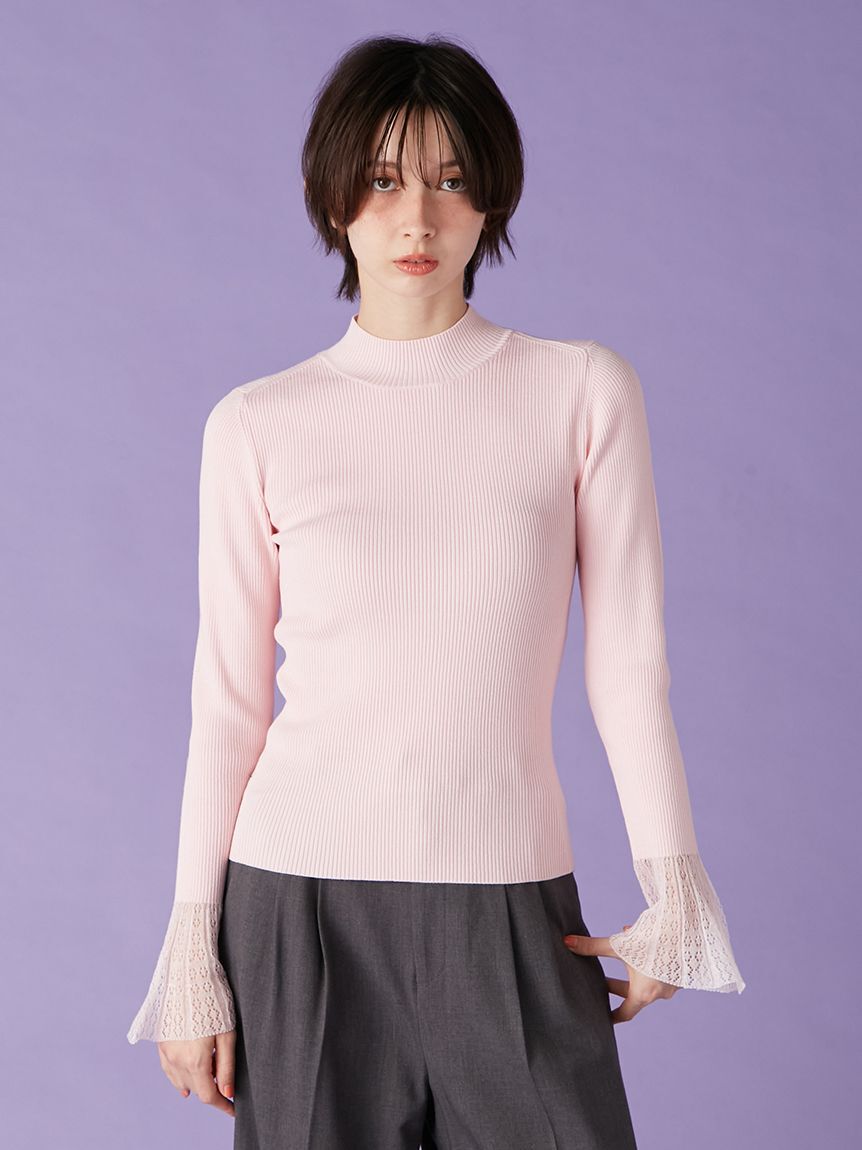 LILY BROWN「シアースリーブリブニット」|ニット・セーター|