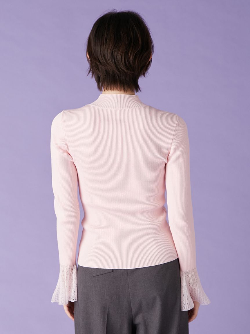 LILY BROWN「シアースリーブリブニット」|ニット・セーター|