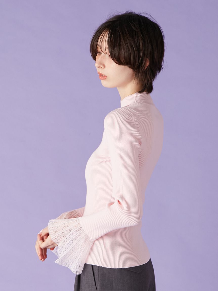 LILY BROWN「シアースリーブリブニット」|ニット・セーター|