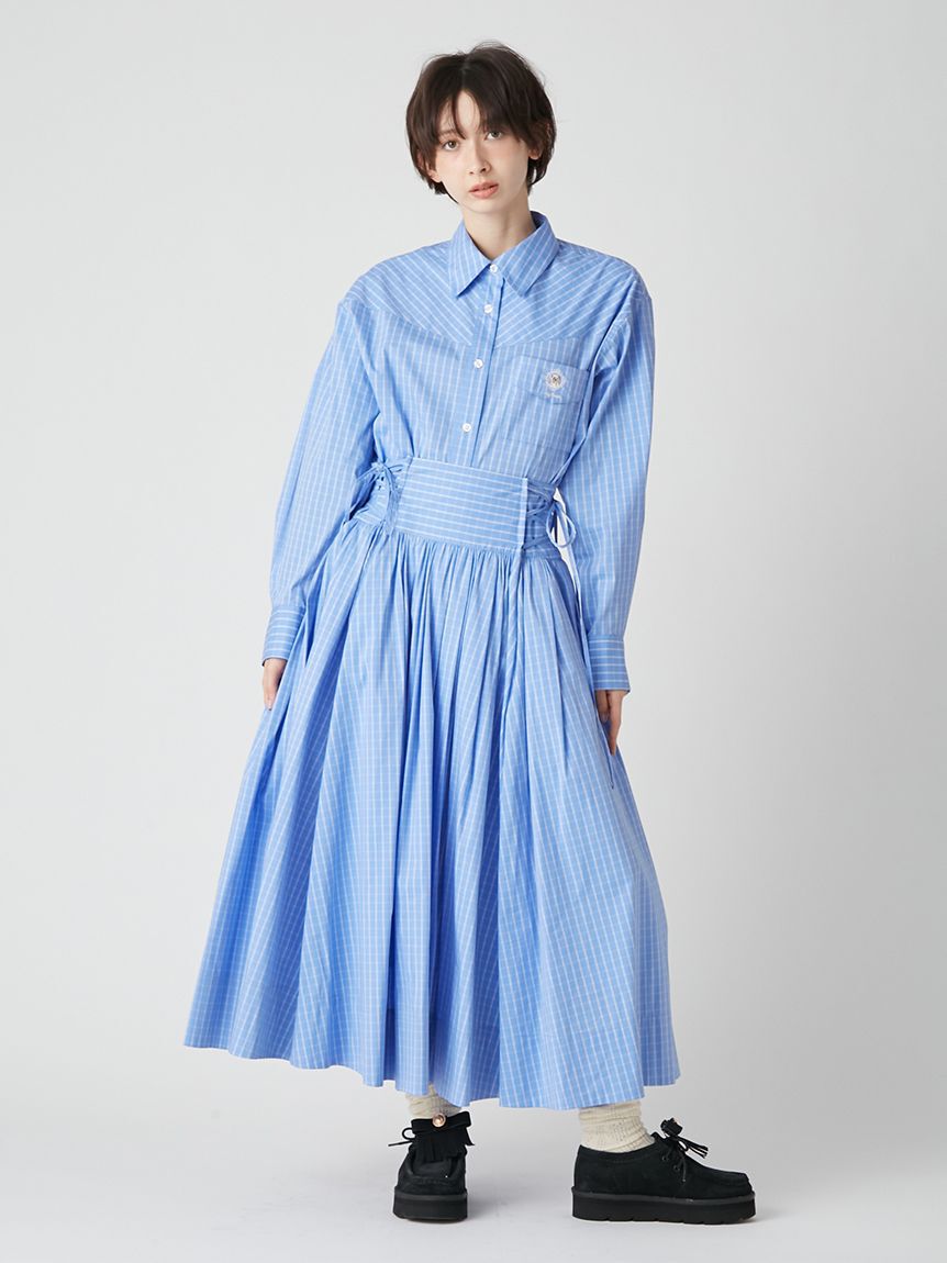 LILY BROWN「２wayボリュームシャツスカート」|スカート|