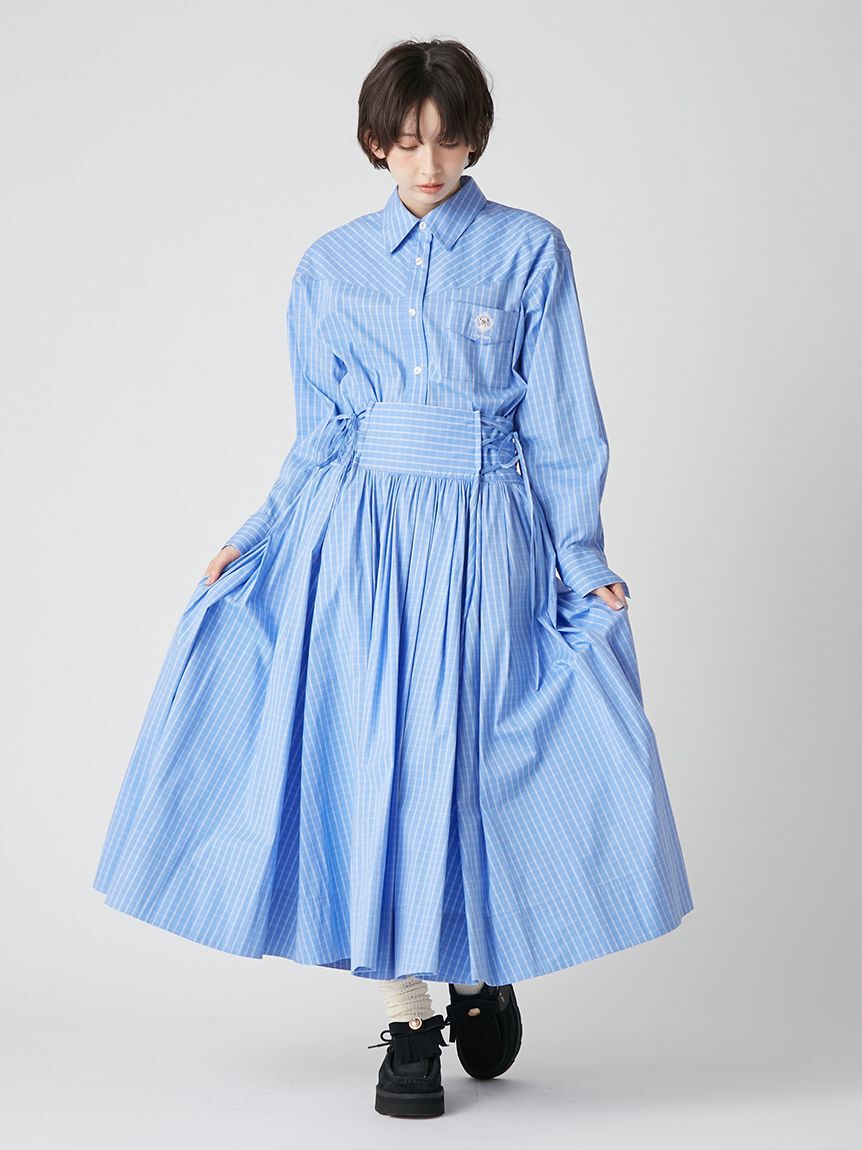 LILY BROWN「２wayボリュームシャツスカート」|スカート|