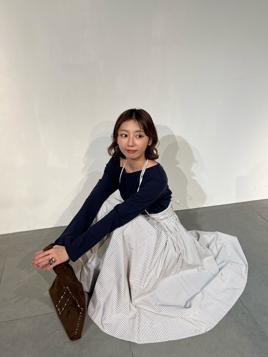 LILY BROWN「２wayボリュームシャツスカート」|スカート|