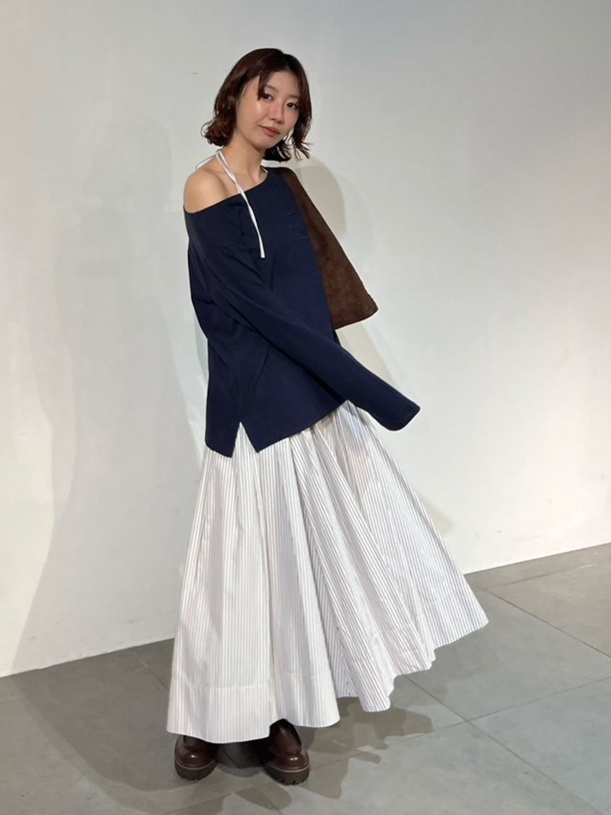 LILY BROWN「２wayボリュームシャツスカート」|スカート|