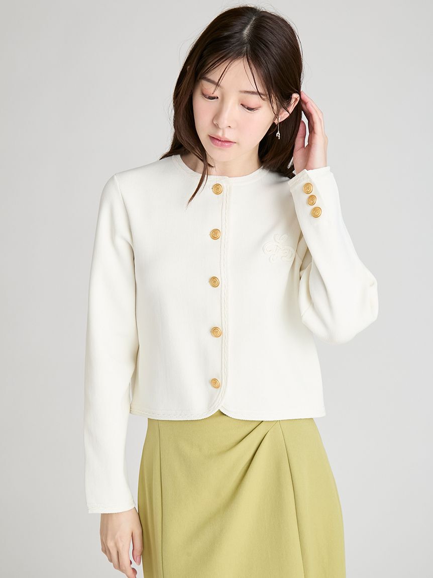 CELFORD「トリム総針カーディガン」|カーディガン|